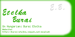 etelka burai business card